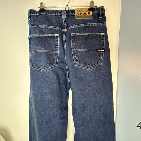 Southpole Authentic Collection Mens Dark Denim Jeans Size 36 Straight Loose - Picture 5 of 10